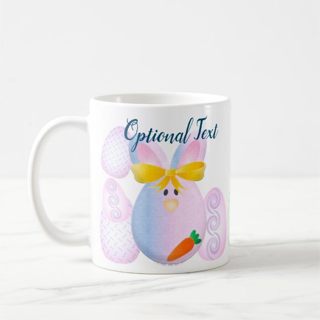 Taza De Café Huevos y conejillos listos para la Pascua (Izquierda)