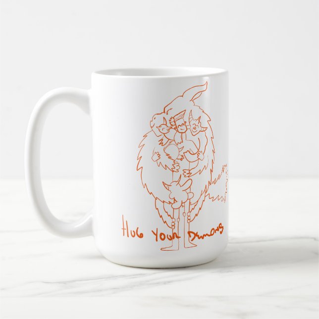 Taza De Café Hug Your Demons (Izquierda)