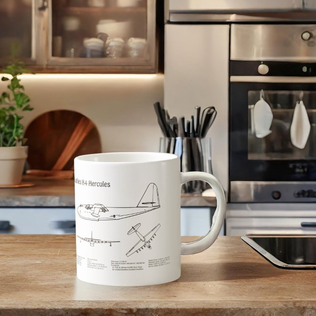 Taza De Café Hughes H-4 Hércules Spruce Goose - Planes de avión (Subido por el creador)