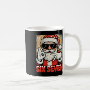 Taza De Café Hugvyn Divertido Seis Siete Meme Navidad Genial Sa