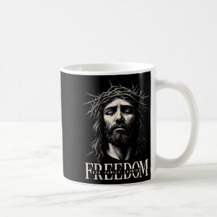 Taza De Café Hugvyn Libertad Jesús Cristiano Rostro Corona Dios
