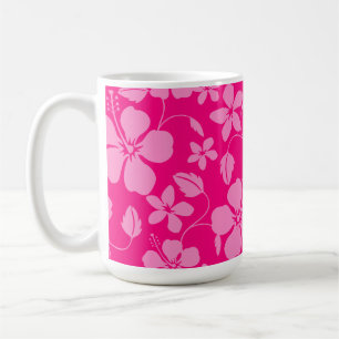 TAZA DE CAFÉ HULA HAWAIANA (HIBISCO) GUAYABA ROSA
