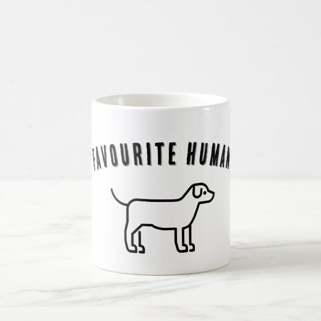 Taza De Café Humano Favorito (Centro)