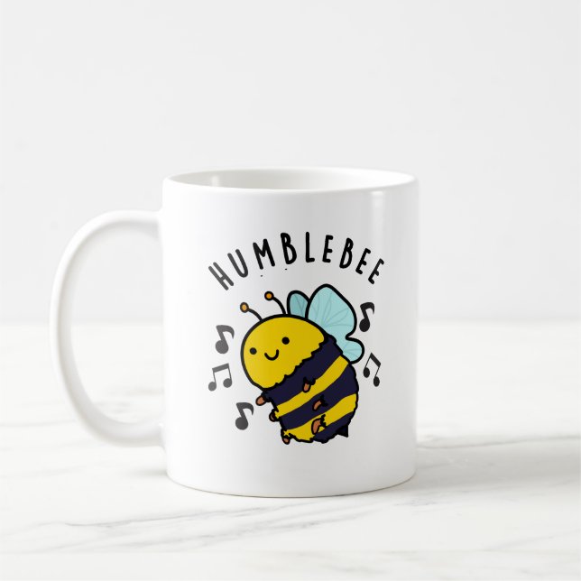 Taza De Café Humble Bee Funny Bumblebee Pun (Izquierda)
