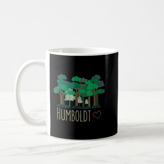 Taza De Café Humboldt County California Redwoods Forest Trees (Izquierda)
