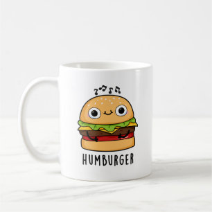 Taza De Café Humburger Funny Humming Burger Pun