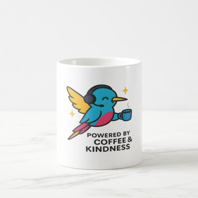 Taza De Café Hummingbird Apoyo Pro Mug Cafeinado (Centro)