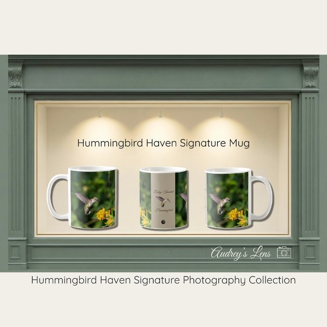 Taza De Café Hummingbird Haven Nature Mug Gift (Subido por el creador)