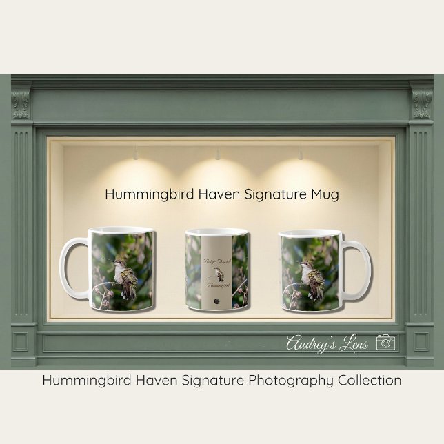Taza De Café Hummingbird Haven Nature Mug Gift (Subido por el creador)