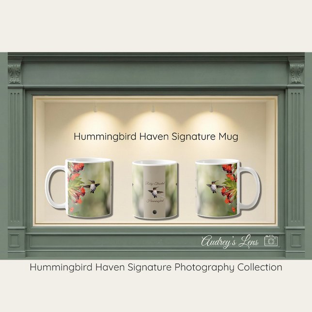 Taza De Café Hummingbird Haven Nature Mug Gift (Subido por el creador)