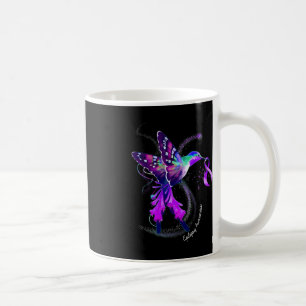 Taza De Café Hummingbird Holding Púrpura Cinta Epilepsia Awaren
