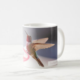 Taza De Café Hummingbird macho de cola ancha Salm 145:5 KJV
