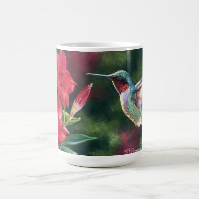 Taza De Café Hummingbird Painting Mug por Mandy Roeing (Centro)