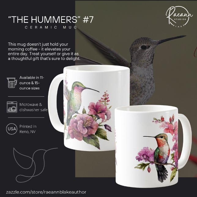 Taza De Café Hummingbirds Ceramic Mug (Subido por el creador)