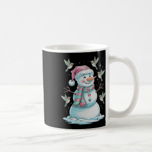Taza De Café Hummingbirds Y Snowman Para Los Animales