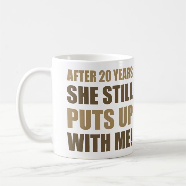 Taza De Café Humor a los hombres en 20 años (Izquierda)