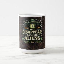 Taza De Café Humor de Abducción Alienígena OVNI