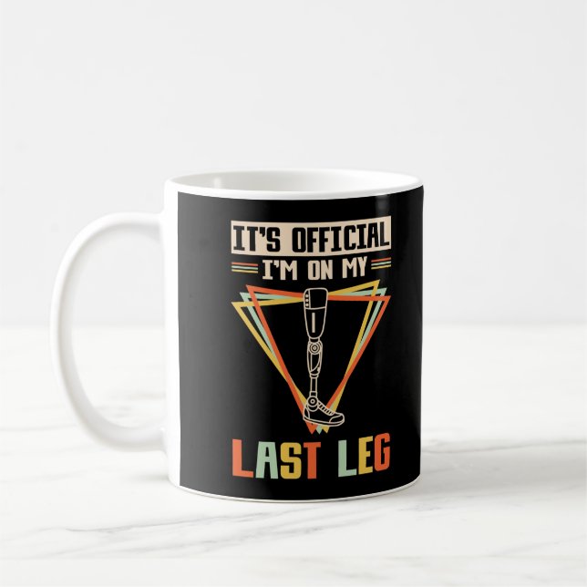 Taza De Café Humor De Amputación De Las Piernas Amputee (Izquierda)