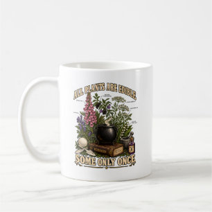 Taza De Café Humor de Botánica Todas las Plantas son Comestible