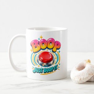 Taza De Café Humor de Botón Boop Solo Boop Es Divertido Fans