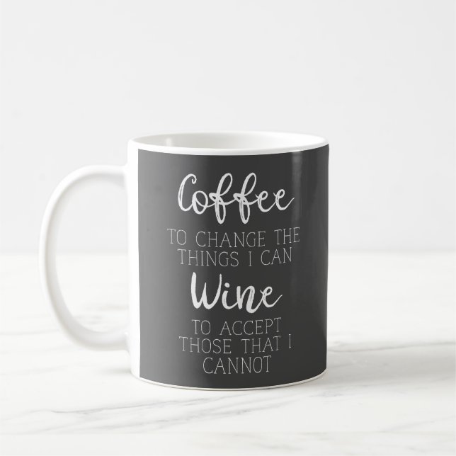 Taza De Café Humor de café y vino (Izquierda)