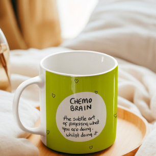 Taza De Café Humor de cáncer de cerebro quimiomiado