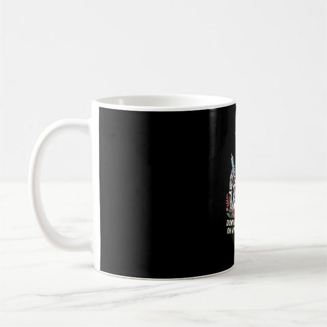 Taza De Café Humor de Chiste de la enfermera Skeleton Halloween (Izquierda)