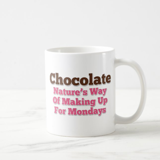 Taza De Café Humor de chocolate diciendo (Derecha)