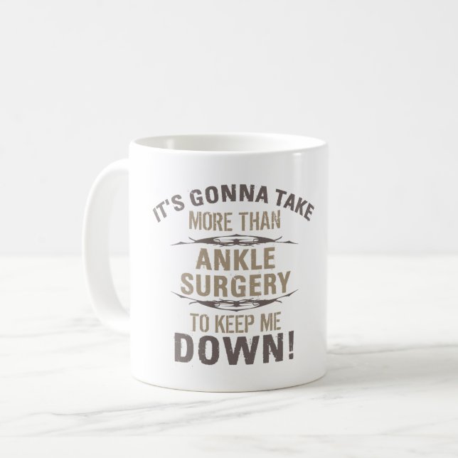 Taza De Café Humor de Cirugía de Ankle (Anverso izquierdo)