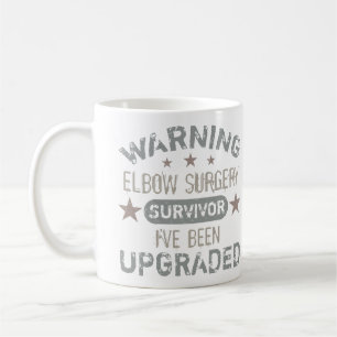 Taza De Café Humor de cirugía de codo actualizado