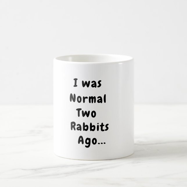 Taza De Café Humor de conejo café Mug (Centro)
