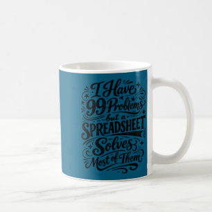 Taza De Café Humor de contable hoja de cálculo analista de dato