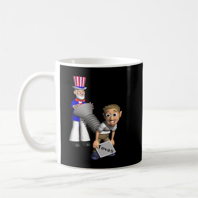 Taza De Café Humor de contribuyente del Chiste del IRS tributar (Izquierda)