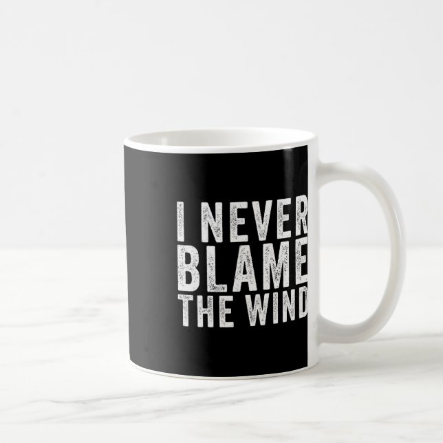 Taza De Café Humor de disco golf blanco divertido mentira (Derecha)