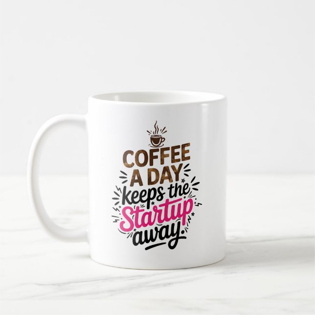 Taza De Café Humor de emprendedores divertidos y sarcásticos (Izquierda)