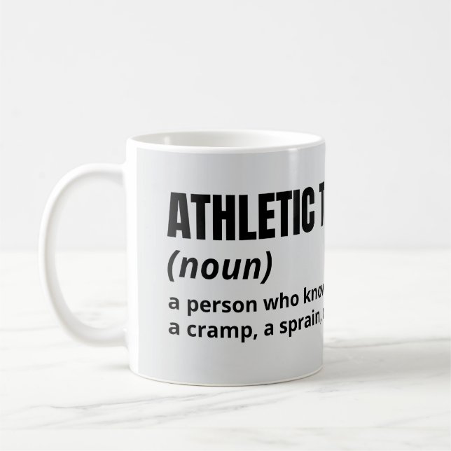 Taza De Café Humor de entrenador atlético Mug - Graciosa defini (Izquierda)