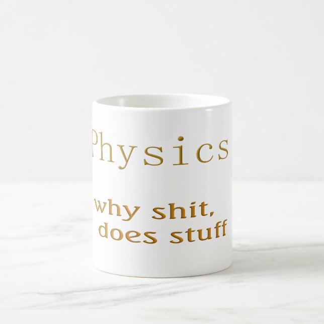 Taza De Café humor de física (Centro)