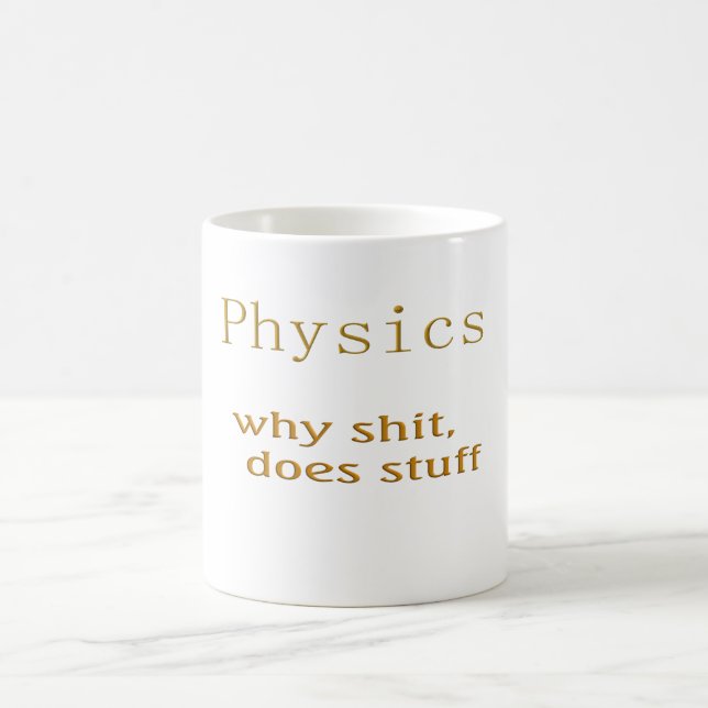 Taza De Café humor de física (Centro)