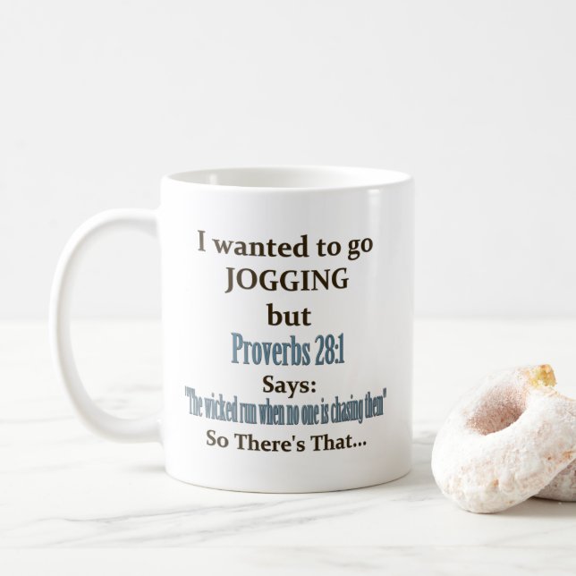 Taza De Café Humor de footing (Con donut)
