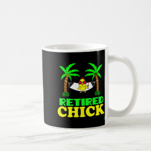Taza De Café Humor de gallina jubilada regalo divertido para fi