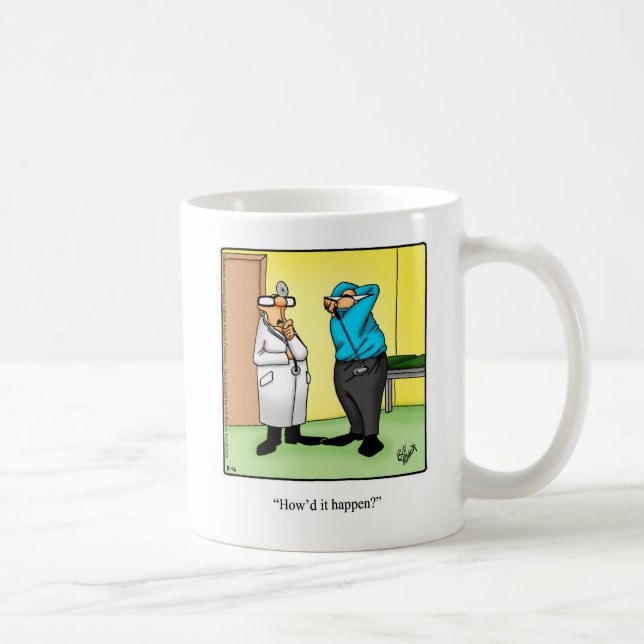 Taza De Café Humor de golf de personalizable (Derecha)