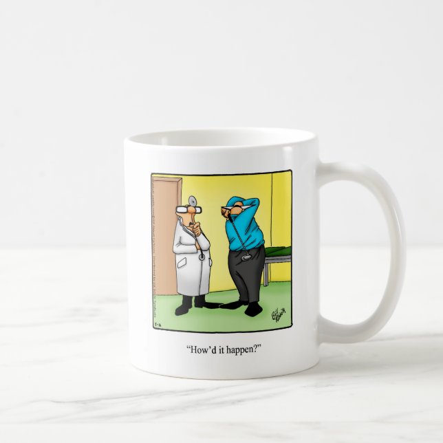 Taza De Café Humor de golf Mug "Spectickles" (Derecha)