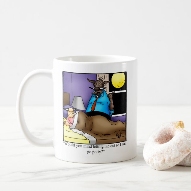 Taza De Café Humor de Halloween café Mug (Con donut)