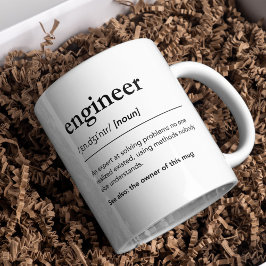 Taza De Café Humor de ingeniería de definición ingeniera divert