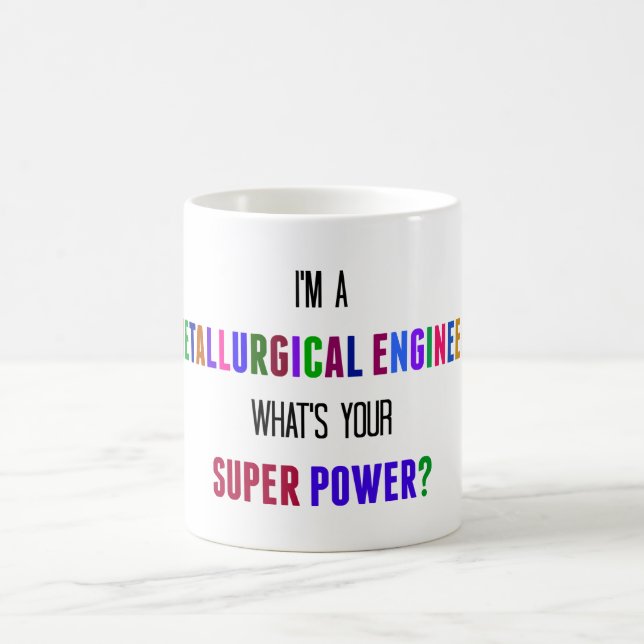 Taza De Café Humor de ingeniero metalúrgico (Centro)