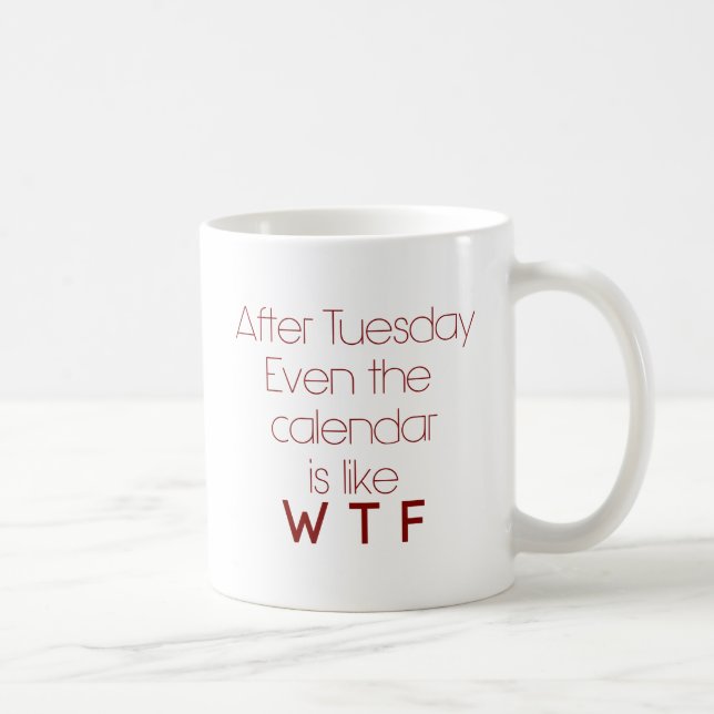 Taza De Café Humor de la oficina de WTF (Derecha)
