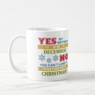 Taza De Café Humor de los Navidades de cumpleaños de diciembre