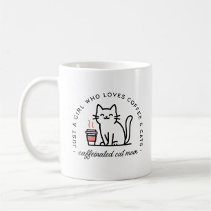 Taza De Café Humor de mamá de gato y adicta al café