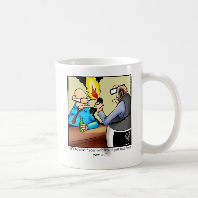 Taza De Café Humor De Matrimonio Gracioso Para Él (Derecha)