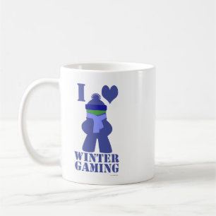 Taza De Café Humor de Meeple congelado de jugador de invierno